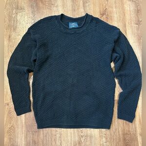 90s Jantzen Men's Textured Crewneck Sweater
